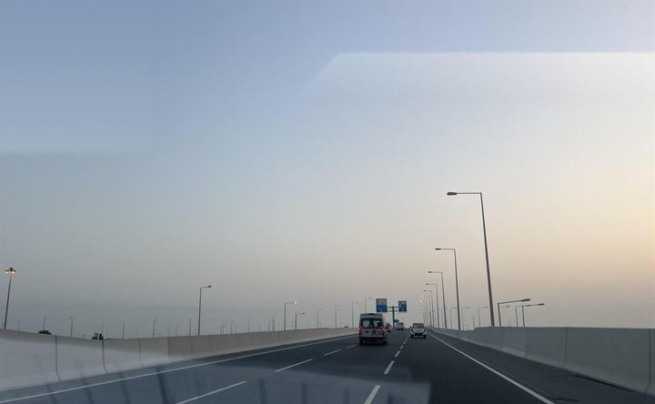 Bypass road at first light
